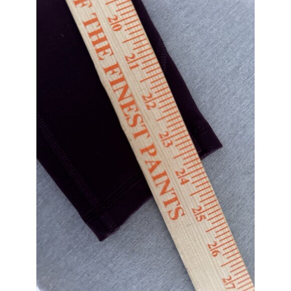 Victoria's Secret Women’s Sz 6 Studio Leggings Pockets Wine Soft Rose Gold Logo - Picture 7 of 8